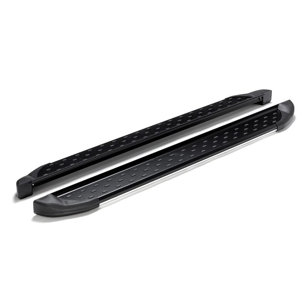 Trittbretter für Porsche Cayenne I (9PA), Bj: 02-10, Omega, Schwarz