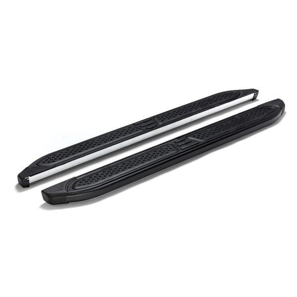 Trittbretter für VW Caddy IV (2K/SA), Bj: 15-20, Alpha, Schwarz